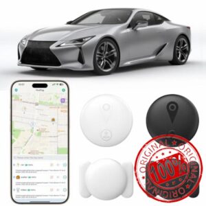 2 Pack GPS Tracker for Vehicles Work with Built-in APP (Compatible with iOS and Android)
