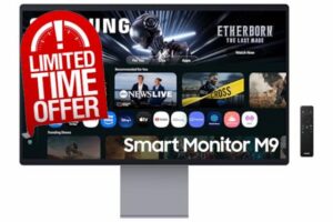 Samsung LS32FM902SUXXU 32" OLED Gaming 4K Ultra HD 165Hz 0.03ms Smart Monitor with Speakers - 3840x2160