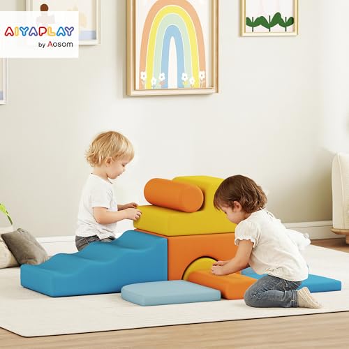Toddler Climb and Crawl Foam Blocks with Detachable Cover