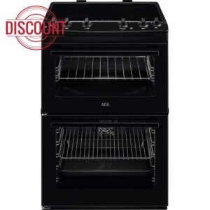 AEG 6000 SurroundCook CIX6500ABB 60cm Double Oven Electric Cooker - Black - A Rated            [Energy Class A]