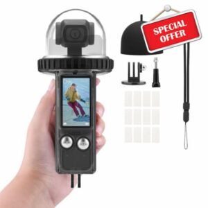 Osmo Pocket 3 40M/131FT Underwater Diving Case Protective Shell Compatible for DJI Osmo Pocket 3 Waterproof Housing Accessories for Skiing