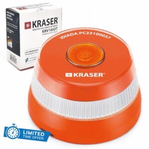 KRASER KRV16IOT Emergency Light V16 Approved DGT 3.0 Visible and Safe