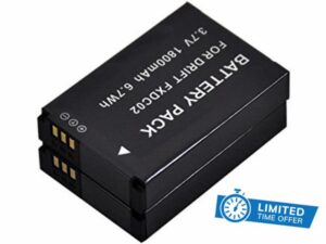 Compatible FXDC02 Battery for 72-011-00 cfxdc02 ghost ghost-s drift dstbat hd hd170 hd720 Camera (2x Battery)