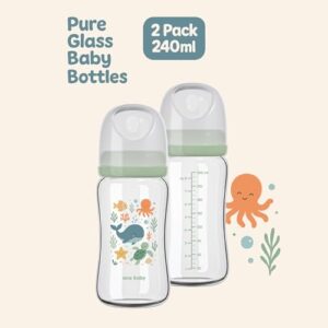 Anti-Colic Vented Design | Under The Sea & Woodland Patterns (240ml x 2)