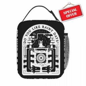 Slugcat Days Rain World Insulated Lunch Bags Cooler Meal Container Game Anime Large Tote Lunch Box Girl Boy Office Outdoo