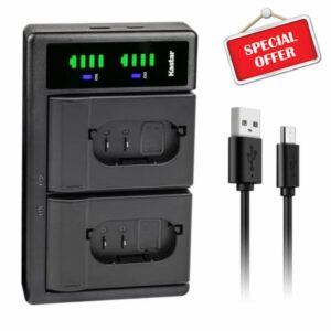 Kastar LTD2 USB Battery Charger Replacement for Leica BP-SCL4 16062 Rechargeable Lithium-Ion Battery