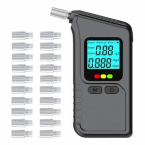 Breathalyzer & Alcohol Tester with 20 Mouthpieces