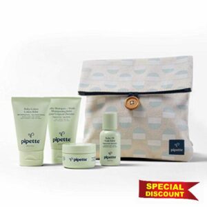 Baby Travel Kit by Pipette - 5 Pc Shampoo 1.69oz