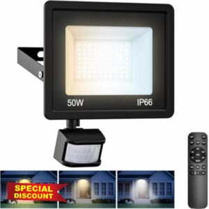 Security Lights Outdoor Motion Sensor with Remote Control