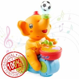 Baby Toddler Elephant Musical Crawling Toys with Lights