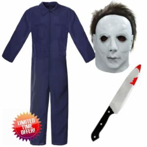 LOVETRENDS Michael Myers Halloween Costume - Blue Overalls Jumpsuit