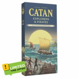 CATAN Explorers & Pirates - 5-6 Player Expansion 6th Edition | Board Game | Ages 12+ | 5-6 Players | 60 Minutes Playing Time