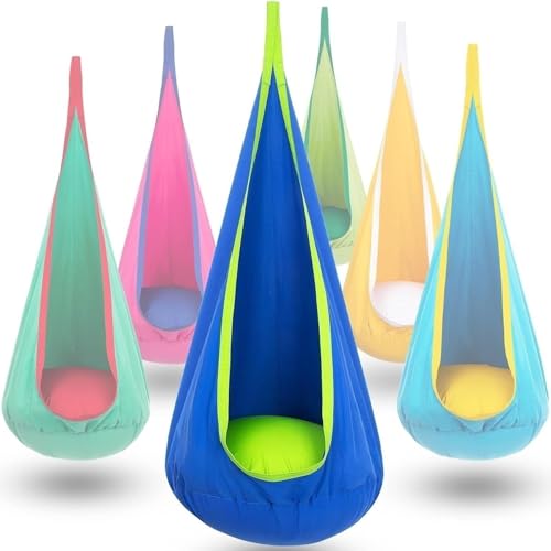 pod swing seat with inflatable cushion