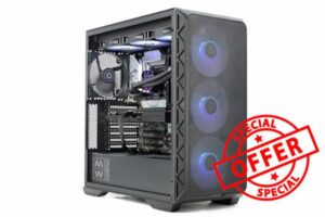 PC Intel CrossFire i9 • 12900KF • RTX 5070 12GB DDR7 • 32GB 3200MHz DDR4 • 1TB NVME SSD • 750W PSU Bronze Rated • Black Mesh RGB Gaming PC • 1200 WiFi • Bluetooth • Windows 11 Pro