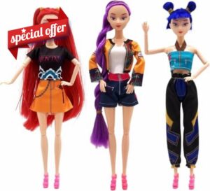 K-pop Demons Merch Toys: 11.5" Articulated Action Figure Dolls