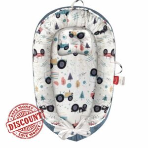 Baby Nest Pod for Newborn | Baby Lounger 0–12 Months for Boys & Girls | Newborn Essentials & Baby Shower Gif