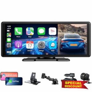 10.26" Wireless Car Stereo for Apple Carplay & Android Auto