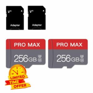 【2 Pack】256GB Micro SD Card