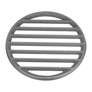 9.4" Round BBQ Grill Grate Replacement High Heat Charcoal Plate Fire Bottom Grate Grilling Accessories 6 Slots for Grilling Barbecue