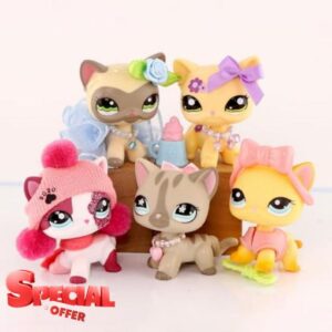Mini Pet Shop 5PCS Shorthair Cat Set