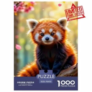 Jigsaw Puzzles 1000 Pieces Red Panda Puzzles 70x50cm/1000pcs Gift For Kids Animal Challenging Creative Educational Games DIY Cardboard