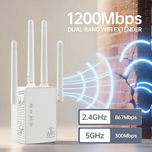 1200Mbps Dual Band 2.4G/5G WiFi Extender