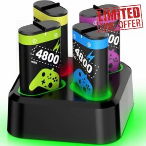 4800mWh Rechargeable Battery Packs for Xbox Series X|S/One