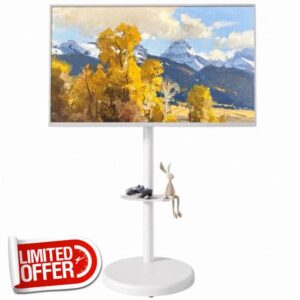 Height Adjustable Rolling TV Stand for 37-86 Inch TV up to 110 Pounds