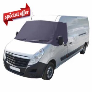 UK Custom Covers Compatible With Renault Master Screen Wrap With Eyes (2010 On) Front Windscreen Cove