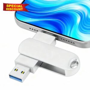 DEJIN USB C Flash Drive 512GB Memory Stick 3.0 High Capacity 2 in 1 Type C USB Stick Waterproof Thumb Drive Compatible with Smartphones