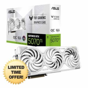 ASUS TUF Gaming GeForce RTX ™ 5070 Ti 16GB GDDR7 White OC Edition Gaming Graphics Card (PCIe® 5.0
