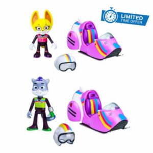 P.M.I. The Creature Cases Multi-Terrain Motorcycle – Water Vehicle Mystery Assortment | 1 of 2 Aquatic Bikes Sent at Random | Official Licensed Collectible by PMI Toys