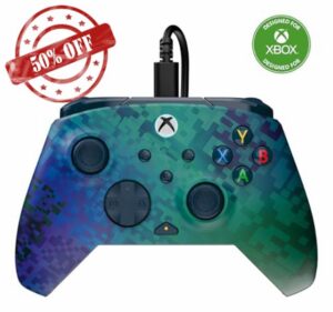 Turtle Beach Rematch Advanced Glitch Green Wired Gaming Controller for Xbox and PC - Officially Licensed by Xbox