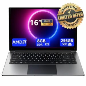 laptop 16-inch 8GB DDR 256GB SSD portable laptop computer