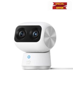 eufy Security Indoor Cam S350 Dual Cameras 4K UHD Indoor Security Camera with 8× Zoom and 360° PTZ