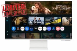 Samsung LS32FM801UUXXU 32" 4K Ultra HD HDR10 Smart Monitor with Speakers - 3840x2160