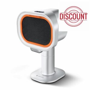 AMZCHEF Sliver Mobile Cooker Hood - Telescopic Height and 40° Tilt - Mini Portable Extractor Hood with 4-Speed Modes