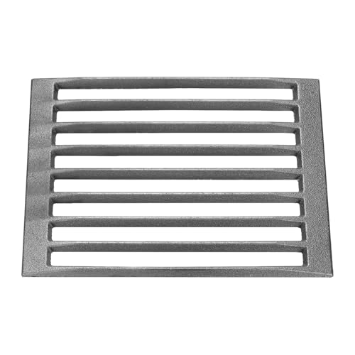 11" Rectangle BBQ Grill Grate Replacement High Heat Charcoal Plate Fire Bottom Grate Grilling Accessories 6 Slots for Grilling Barbecue