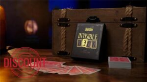 Invisible Deck (Red) by Joshua Jay – Hand Picked Astonishments | Professional Magic Trick Deck with Online Instructions | Close-Up