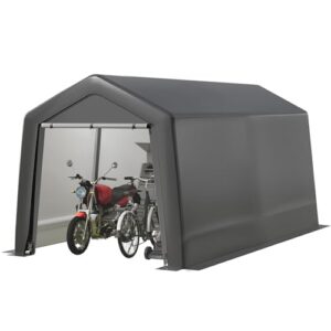 Waterproof Anti-UV Bike Storage Tent with Galvanised Steel Frame and Large Door