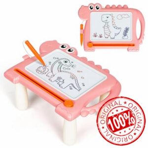 Dinosaur Magnetic Doodle Board Table for Toddlers