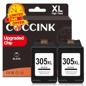 COCCINK 305XL Remanufactured Ink Cartridge Replacement for HP 305 XL Compatible with 4200e 4210e 4220e 4222e 4230e Printers