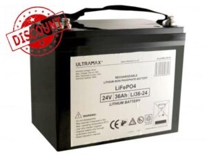 UltraMax 24v 36Ah Lithium Iron Phosphate