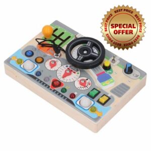 Wooden Steering Wheel Toy