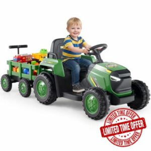 Kids Ride on Tractor and Trailer