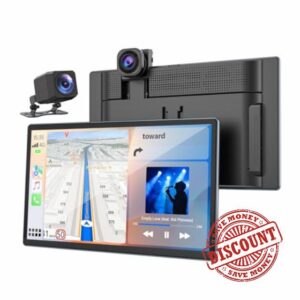 LAMTTO 4K Carplay Screen for Car with 9" Touchscreen