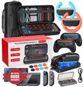 20 in 1 Switch 2 Accessories Bundle with Hard Carrying Case