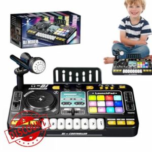 Kids DJ Mixer - DJ Decks For Baby With Microphone