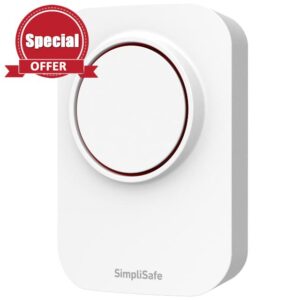 SimpliSafe Wireless 105Db Auxiliary Siren - Compatible with SimpliSafe Home Security Systems