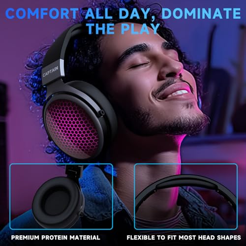 Bluetooth 5.4 Headset Wireless with Mic Noise Canceling